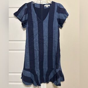 Boutique striped denim dress